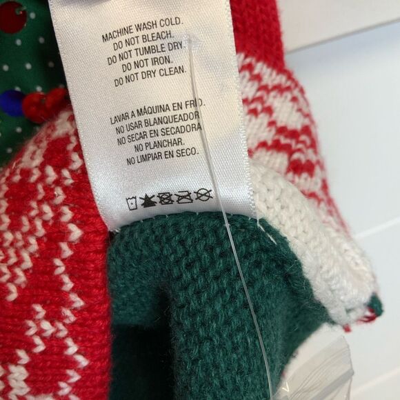 Holiday Editions Festive Red and Green Holiday Sweater Vest Size Medium NWOT - Picture 6 of 8